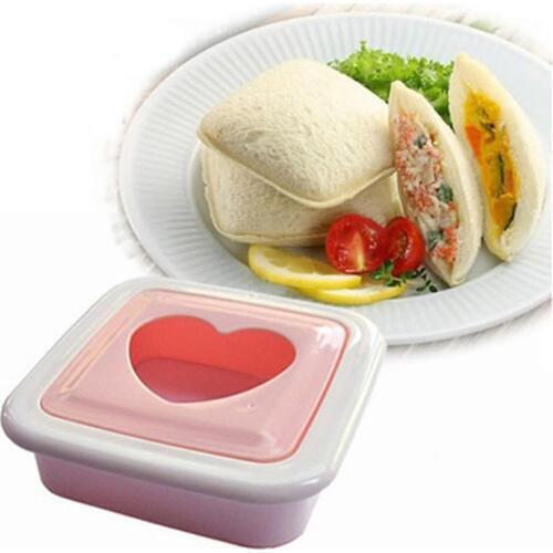 1 PC New Heart Hearted Shape Sandwich Bread Toast Maker Mold Mould Cutter DIY Tool P0.2