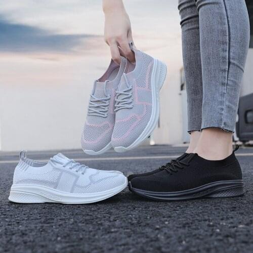 2021 Summer Fashion Women Flat Platform Shoes Breathable Mesh Casual Sneakers Women Boat Shoes