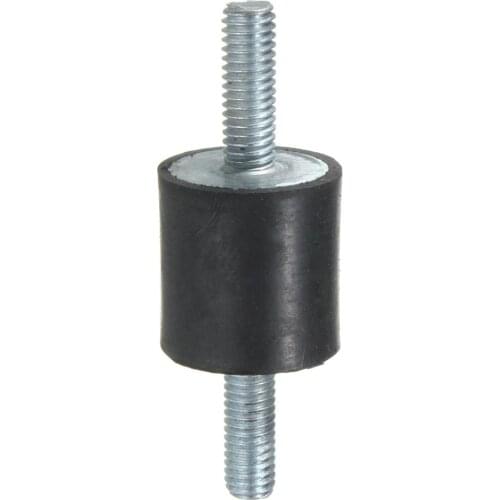4Pcs 20mm Dia X 20mm Long Male M6 Rubber Steel Mounts Anti Vibration Shock Damper For Air Compressors Water Pump Welding Machine