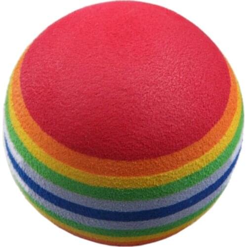 50pcs Golf Swing Training Aids Indoor Practice Sponge Foam Rainbow Balls
