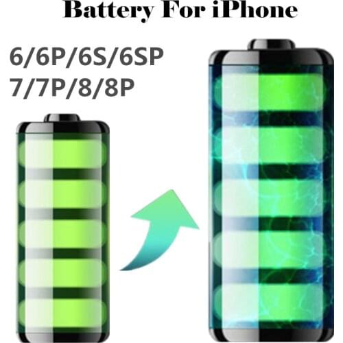 2019 AYJ 1980 to 3500mAh Capacity New Battery For iPhone 6 6S 7 8 Plus Lithium Bateria Replacement Fresh 0 Cycle Tools Case Gift