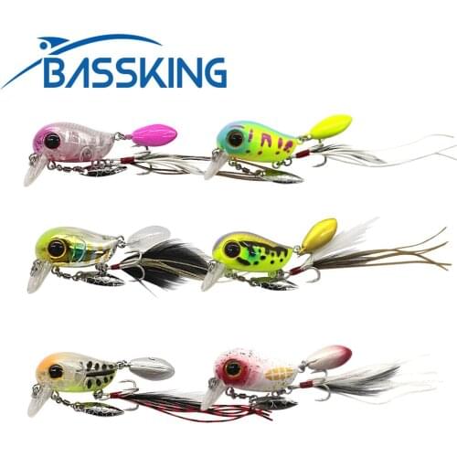 BASSKING Fishing Lure Hard Bait 54mm 4.8g Floating Wobbler Crankbait Quality Professional Hard Artificial Bait Carp Bass Pesca