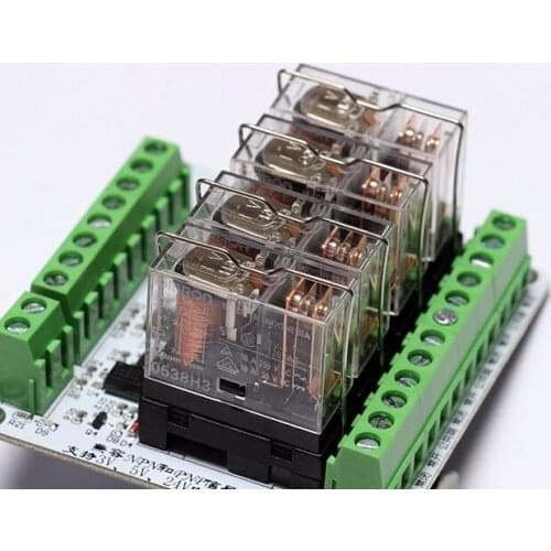 Four-way Omron Relay Module Amplifier Board Optocoupler 3.3/5/12/24V compatible NPN/PNP