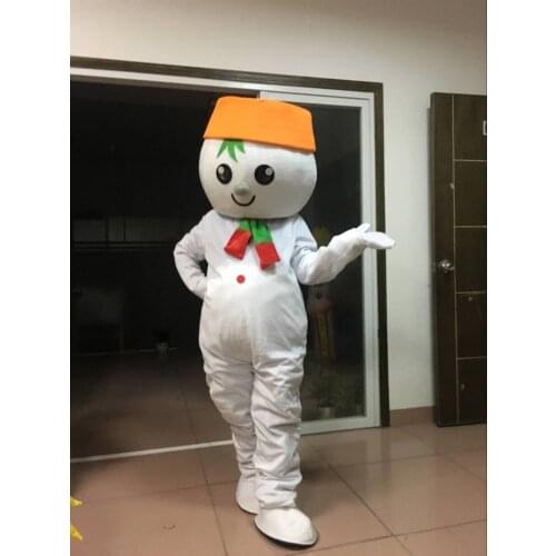 Snowman Mascot Costumes Adult for Christmas Fancy Costume Cosplay Mascotte Clothing Christmas Party Suit