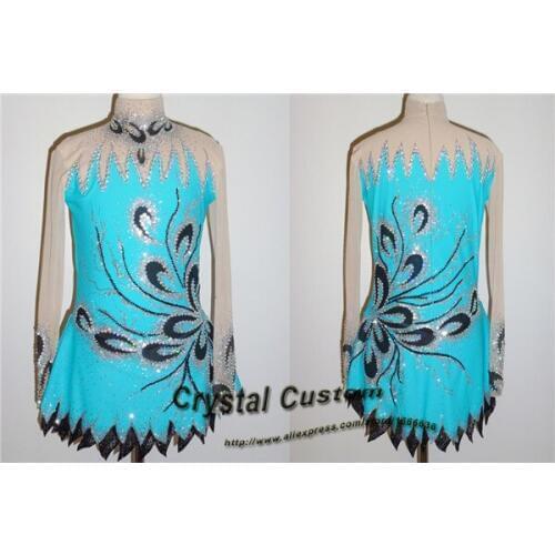 Custom Ice Figure Skating Dress For Kids Fashion New Brand Competition Figure Skating Dresses Crystal DR3657