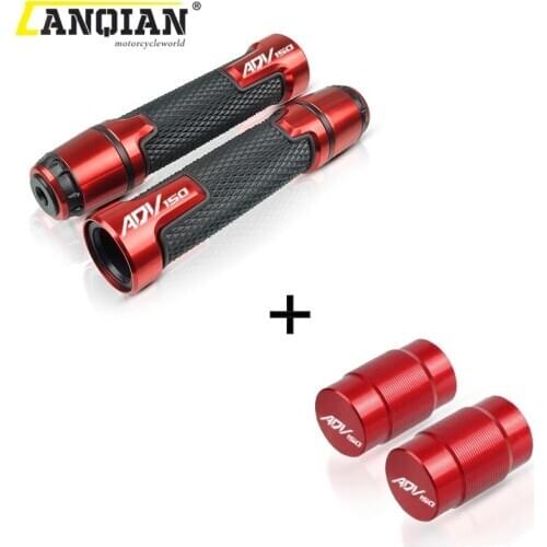 For HONDA ADV150 XADV 150 2019-2020 New Motorcycle Wheel Tire Valve Caps Cover&Aluminum + plastic Hand Grips ADV 150 Handle bar