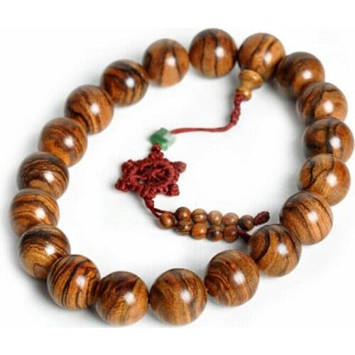 Good Flowers Nanmu Wood Tibetan Buddhism 18+1 Prayer Bead (Car Adornment)