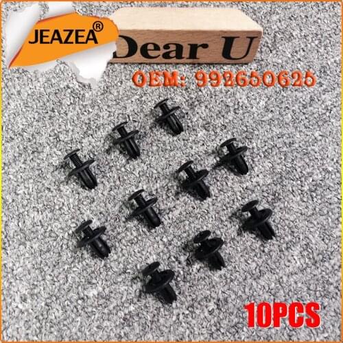 JEAZEA 10 Pcs/Lot Black Screw Fastener Rivet Clips 90467-06017 9926-50-625 For Mazda 323 626 329 MX-6 Toyota 4Runner MR2