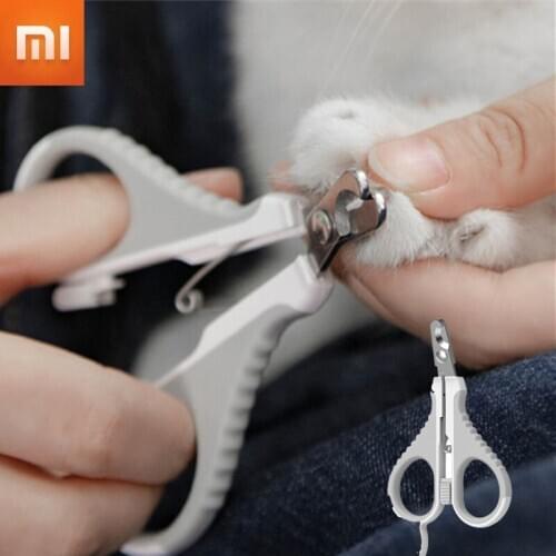 Xiaomi Pawbby Pet Nail Clippers Stainless Steel Grooming Dog Nail Clippers Oblique Cats Nail Scissors With Lock For Pet Care