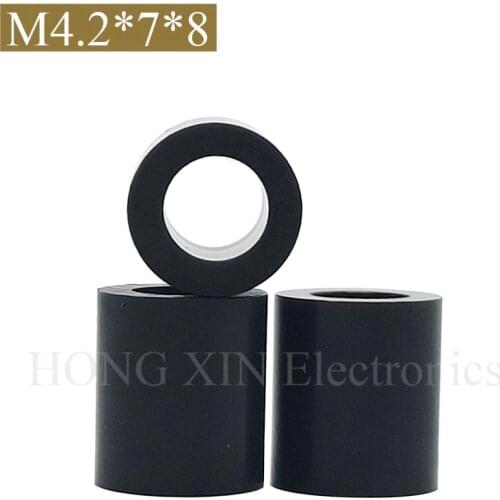 【M4.2*7*8】Black ABS Rround spacer standoff Nylon Non-Threaded Spacer Round Hollow Standoff Washer