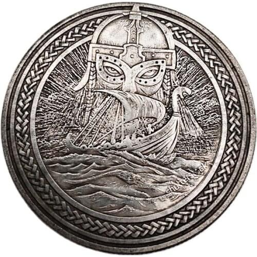 Wanderer Coin Sailing Ship At Sea And Soldier Commemorative Coin Collection Home Decoration Crafts Souvenirs Desktop Ornaments