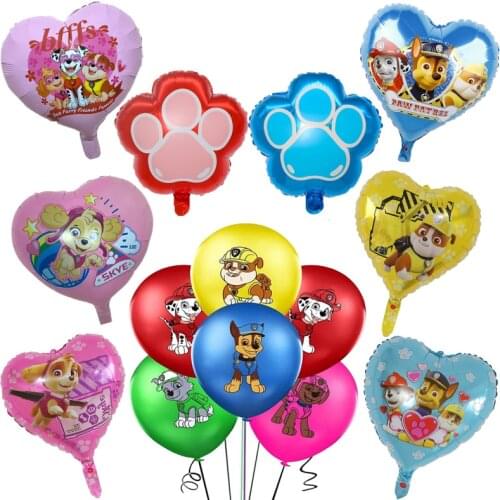 The New Wang Wang team Custom dog Patrol balloon baby Birthday party Decoration festival Furnishing supplies