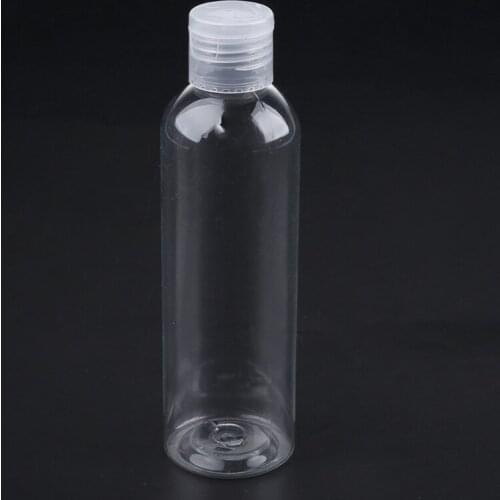 Flip Lotion Small Bottle Portable Transparent PET Butterfly Lid Plastic