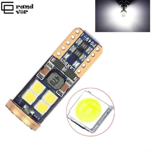 T10 Led Canbus W5W Led 194 Bulbs 6000K White Signal Lamp 3030 Dome Reading License Plate Light Car License Plate Lights Auto 12V