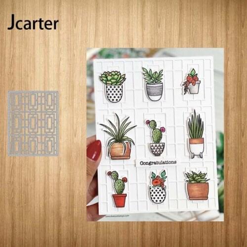 Texture Grid Backgroud Metal Cutting Dies Shape Scrapbooking Craft Die Cut Stencil Card Make Mould Sheet Decoration New Design