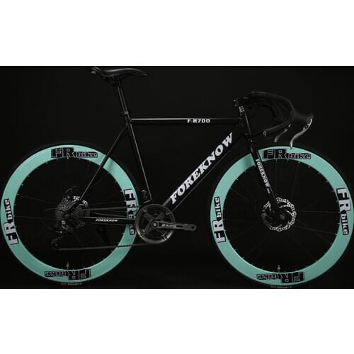 Fixed Gear Bicycle 27speed 60 Knife Double Disc Brakes Solid Tire for Students