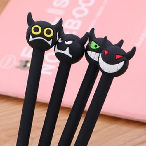 1pcs Monster Gel Pen Cute Pens 0.5mm Cute Stationary Student Kawaii Pen Novelty Black Gel Pens Kawaii School Supplies Stationary