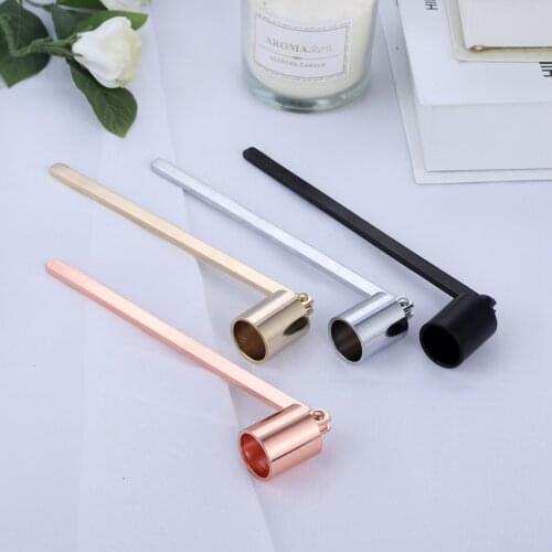 1Pc Straight Tube Shaped Stainless Steel Candle Snuffer Wicks Tool Home Banquet Oil Lamp Dipper Extinguish Trimmer Candle Cover