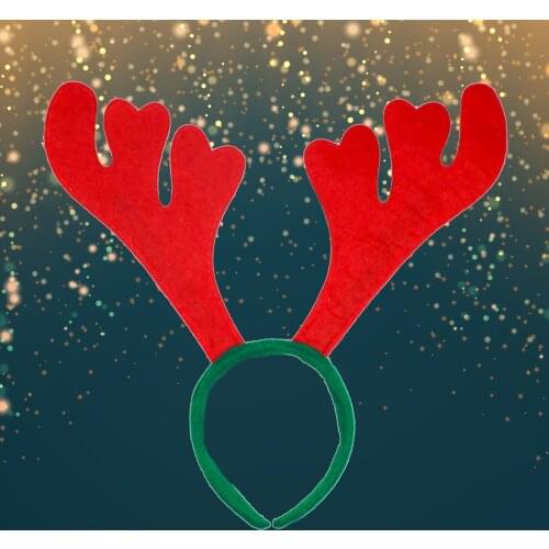 12/20PCS Christmas Reindeer Antler Headbands Gift Santa Claus Antler Head Buckle Novelty Accessory Performance Props