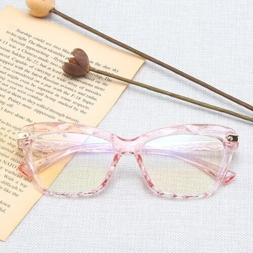 2020 cats eye transparent glasses fashion square glasses frame womens sexy glasses optical computer glasses