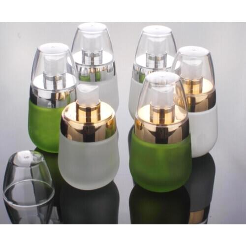 30ML/30G travel cosmetics bottles Emulsion Essence perfume Glass bottle Press bottle Liquid Foundation Bottlees 100pcs/lot