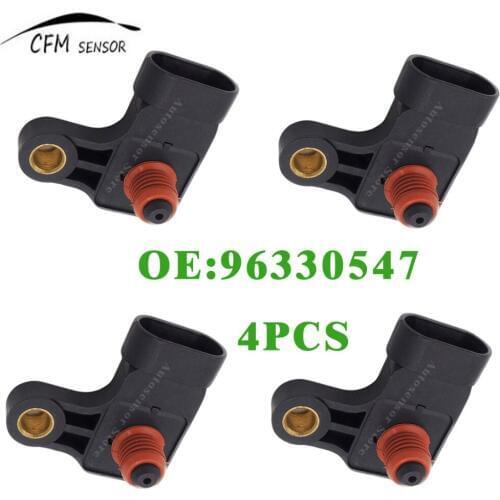 4pcs New SORGHUM 96330547 Manifold Absolute Pressure MAP Sensor For Chevrolet Aveo Aveo5 Daewoo Kalos Matiz 96333468, 96482570
