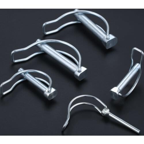 5/4/2pcs Quick Lock Release Pins Trailer Towing Coupler Safety Pin Bicycle Stroller Cargo Boat Hitch Hook D-Clip M4.5/M8/M10/M11