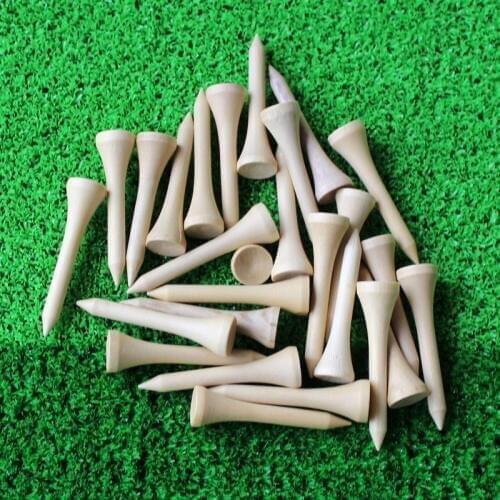 50pcs/lot 42mm Golf Ball Wood Tees Wooden Golf Accessories Wholesale