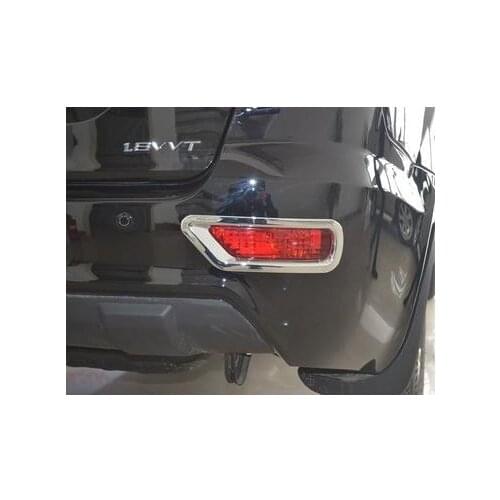 ABS Chrome Rear Fog light Lamp Cover Trim Front fog lamp cover trim Car Styling For LIFAN X60 2011-2015