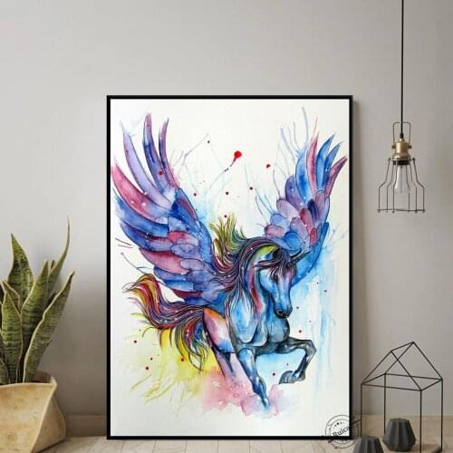 Diamond Embroidery 5D DIY Handmade Mosaic Art Kits Colorful Unicorn Poster Diamond Painting Cross Stitch Home Decoration