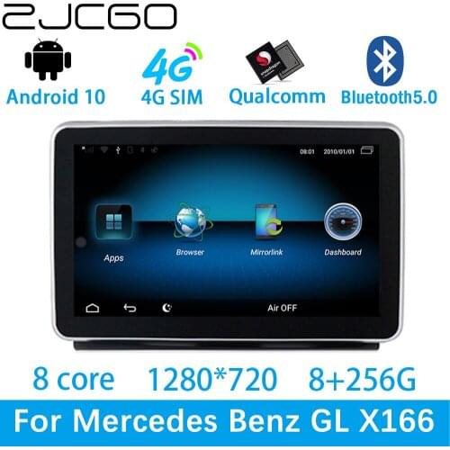 ZJCGO Car Multimedia Player Stereo GPS DVD Radio Navigation Android Screen System for Mercedes Benz GL X166 GL350 GL450 GL550