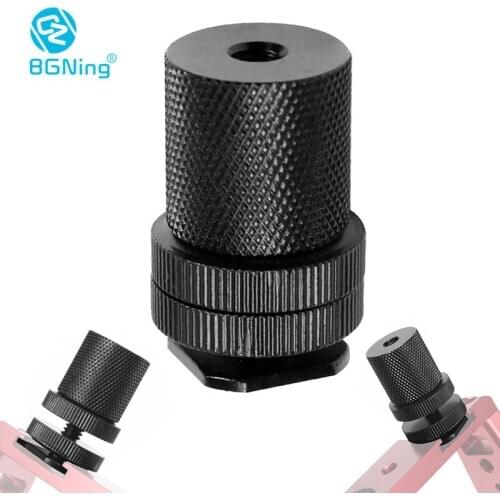 BGNing 1/4'' Dual Thumb Screw Flash Cold Shoe Camera Adapter Mount Tripod Mount Screw with 1/4 to 1/4 Nut For DSLR Camera