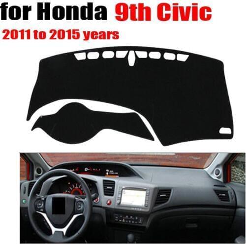 Car dashboard cover For Honda Civic Nine generations 2011 to 2015 years Avoid light pad Instrument platform desk pad
