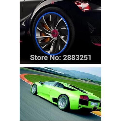 8M Car Styling Car Wheel Hub Sticker Decorative Strip for SUBARU Forester Outback impreza Legacy XV Forester 2014 Accessories