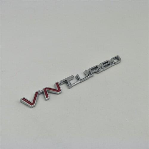 For Toyota Hilux Vigo Fortuner Mk6 Sr5 VN_TURBO Emblem Logo VNTurbo Letters Auto Decal