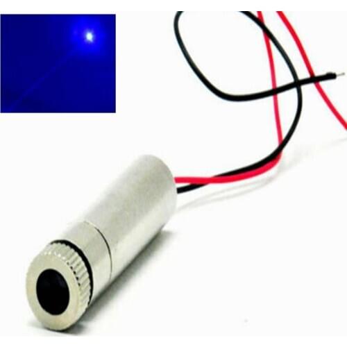 Focusable 450nm 50mW Blue Laser focus Point Dot Module 12*35mm