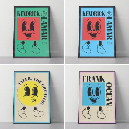 Frank Ocean-Music Poster-Band-Gig-Art Print Abstract Wall Art Oil Painting Canvas Modern Home Decor Unique Gift