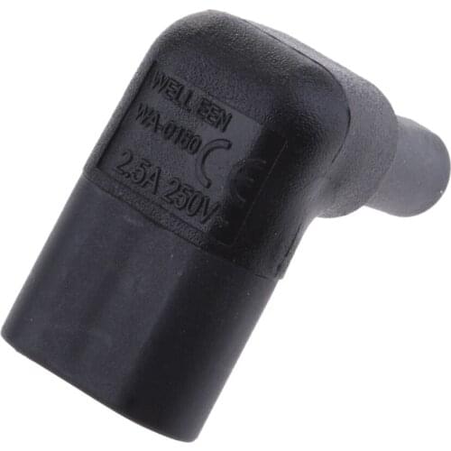 IEC320 C7 To C8 Right Angle 90 Degree Angled AC Power Adapter Extension