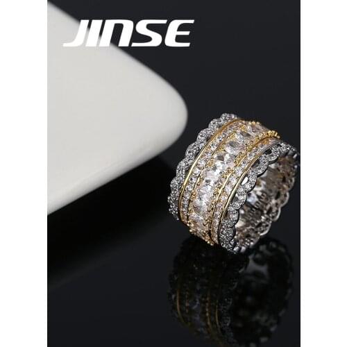 JINSE Gold Rings For Men