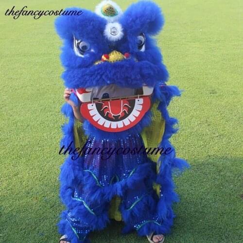 14 inch Royal Lion Dance Mascot Costume For Children 5-12 Age Cartoon Family Props Outfit Dress Party Carnival Festivall