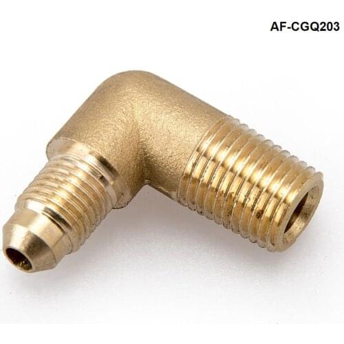 1/4" NPT X 1/4" Hose Barb Brass 90 Degree Elbow AF-CGQ203
