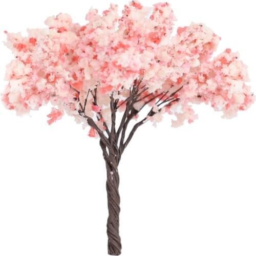 Miniature Model Color Flower Tree For HO Train Architectural Building Train Railway Layout