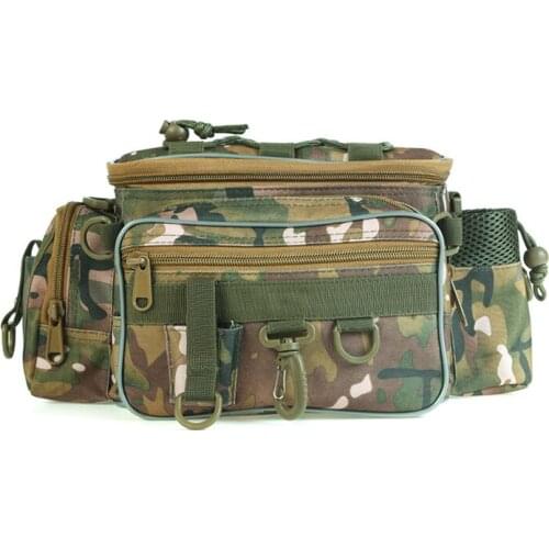 Multifunctional Camouflage Fishing Reel Bag Pocket Fishing Tackle Pouch Case Outdoor Sports Fishing Accessories Bags