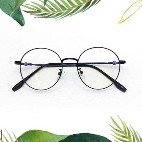 Fashion Retro Round Titanium Frame Fullrim Anti Blu Light Ultralight Reading Glasses Men Women+1 +1.5 +2 +2.5 +3 +3.5 +4