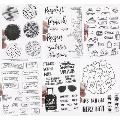 German Clear Stamps Scrapbook Paper Craft Clear stamp scrapbooking A0558