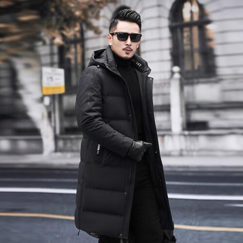 New plus size 10XL 9XL Winter Duck Down Mens Brand Clothing 90% White Duck Down Jackets Hooded Seamless Warm Down Jackets