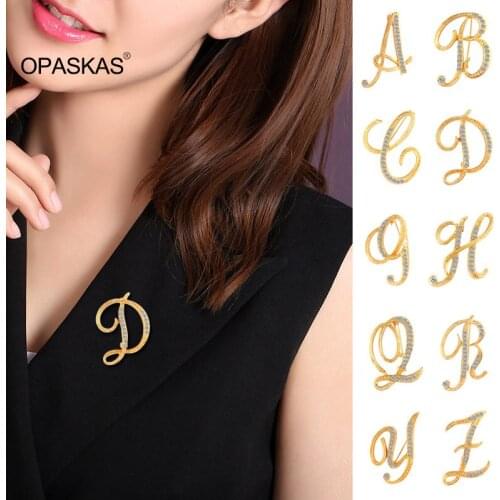 OPASKAS Brooches Letter On Clothes