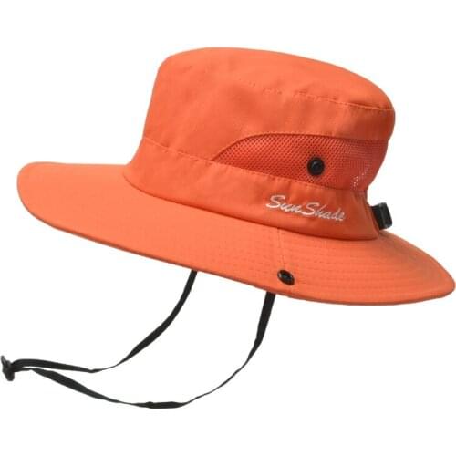 Women Bucket Hats Kids Sun Hat Solid Sun Protection Waterproof Boonie Hat for Fishing Hiking Garden Safari Beach