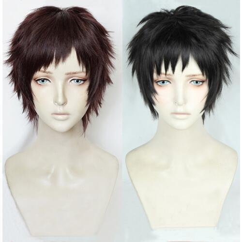My Hero Academia Overhaul Kai Chisaki Short Black Brown And Reddish Brown Heat Resistant Hair Cosplay Costume Wig + Wig Cap