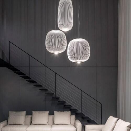 Postmodern Light Luxury pendant lights Dining Room Villa Bar Counter Living Room Bedroom Birdcage Decorative pendant lights